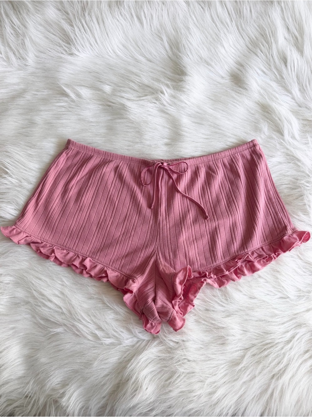 Pink Victoria Secret sleep shorts